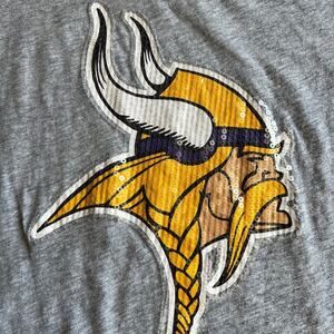 NFL Pink by Victoria Secret  women's S, Vikings sequin T-shirt